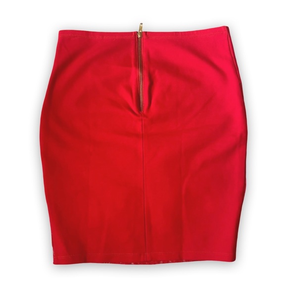 Sexy Red Lace Body by Victoria Mini Skirt - Picture 2 of 9